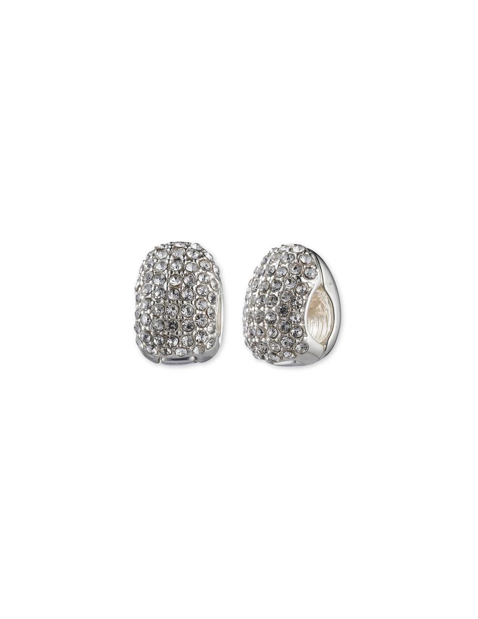 Earring Anne Klein Crystal Halo Silver-Tone Clip   | UPU-3487030